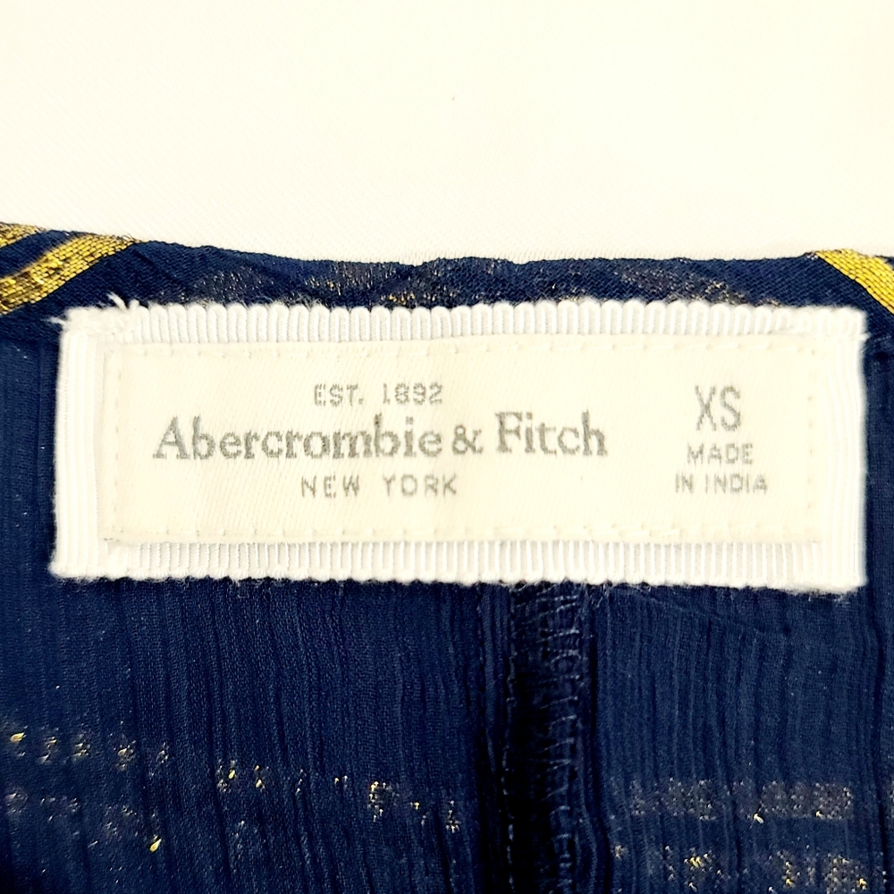 Abercrombie & Fitch, blue blouse, sleeveless, size - Picture 4 of 4